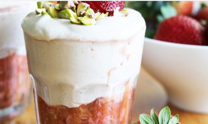 Strawberry Rhubarb Parfait - Chef Kim